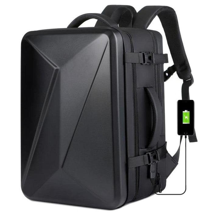 Large Capacity Waterproof Expandable Hard Shell Backpack