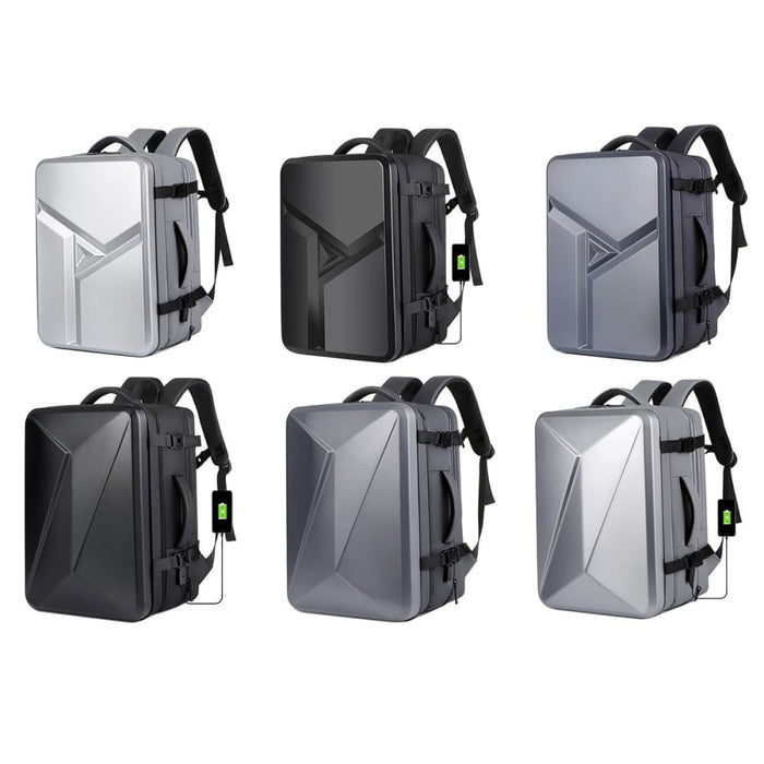 Large Capacity Waterproof Expandable Hard Shell Backpack