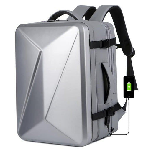 Large Capacity Waterproof Expandable Hard Shell Backpack