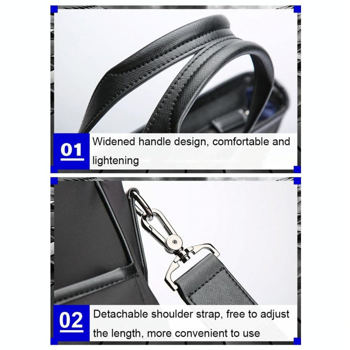 Large Capacity Waterproof Laptop Business Handbag Black