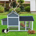 Large Chicken Coop & Rabbit Hutch with Ramp - Green