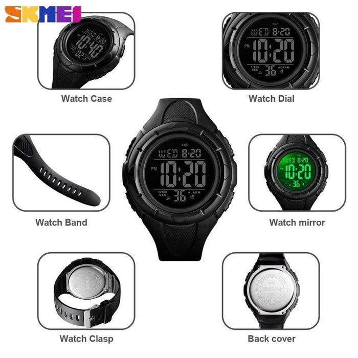 Large Dial Digital Wristwatch for Men