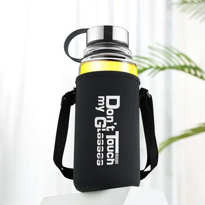 Large Glass Water Bottle for Outdoor Sports and Cycling