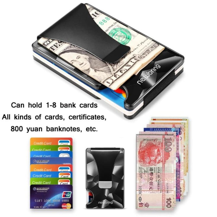 Large Multi Card Metal Holder Anti Magnetic
