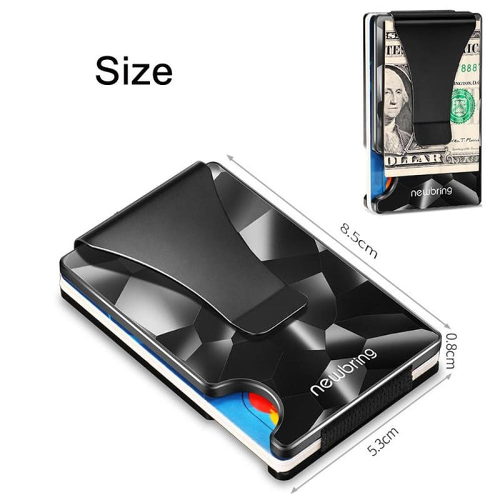 Large Multi Card Metal Holder Anti Magnetic