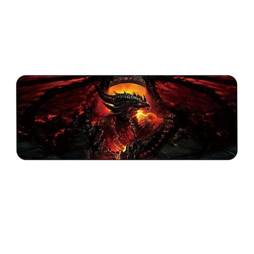 Large Natural Rubber Mousepad With Locking Edge For Pc