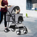 Large Pet Stroller Dog Cat Travel Carrier Pram Foldable