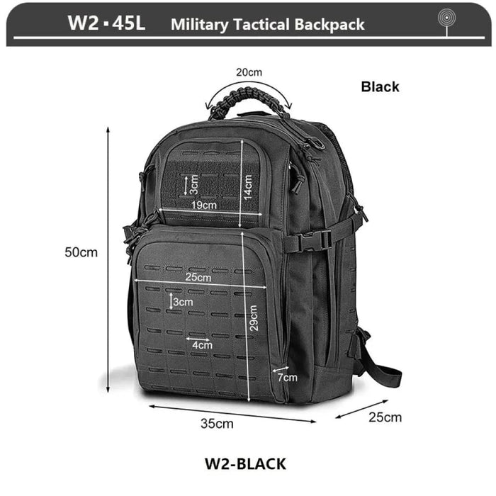 Large Waterproof Tactical Backpack For Outdoor Adventures