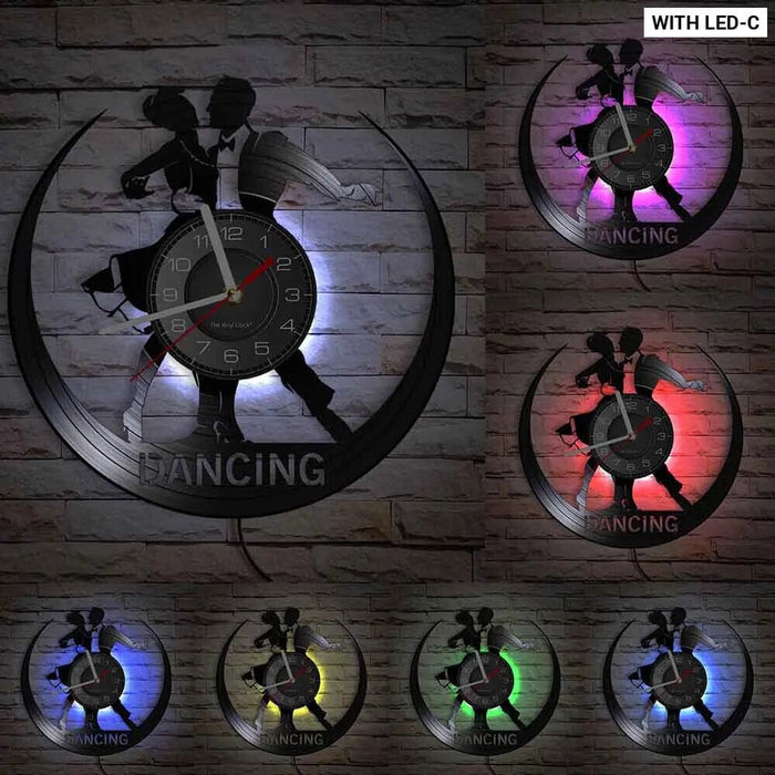 Latin Salsa Dance Vinyl Record Wall Clock