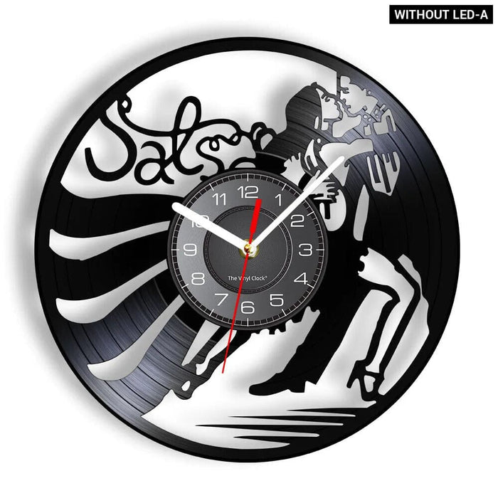 Latin Salsa Dance Vinyl Record Wall Clock