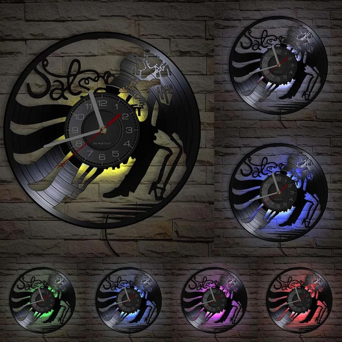 Latin Salsa Dance Vinyl Record Wall Clock