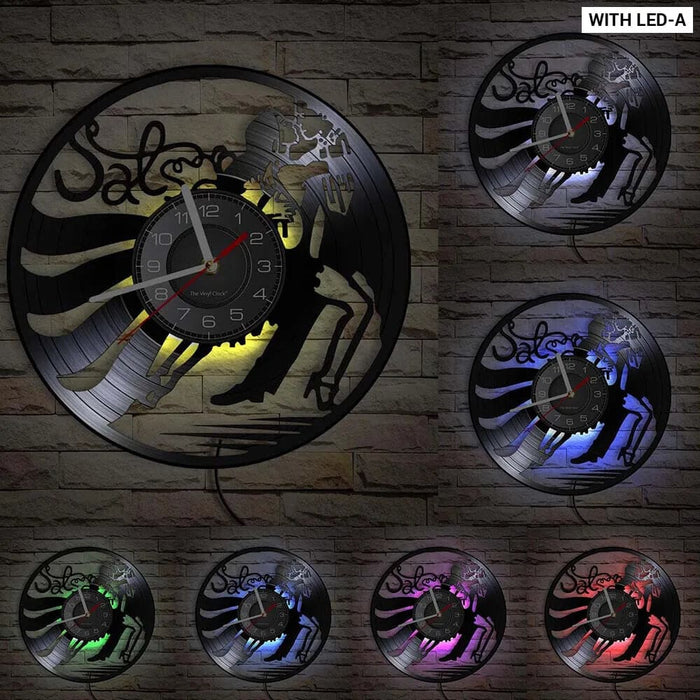 Latin Salsa Dance Vinyl Record Wall Clock