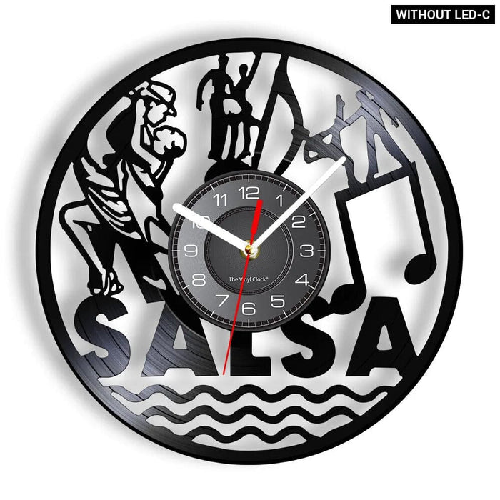 Latin Salsa Dance Vinyl Record Wall Clock