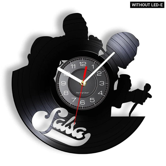 Latin Salsa Dance Vinyl Record Wall Clock