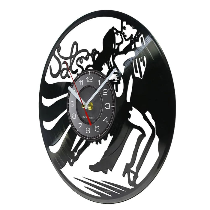 Latin Salsa Dance Vinyl Record Wall Clock