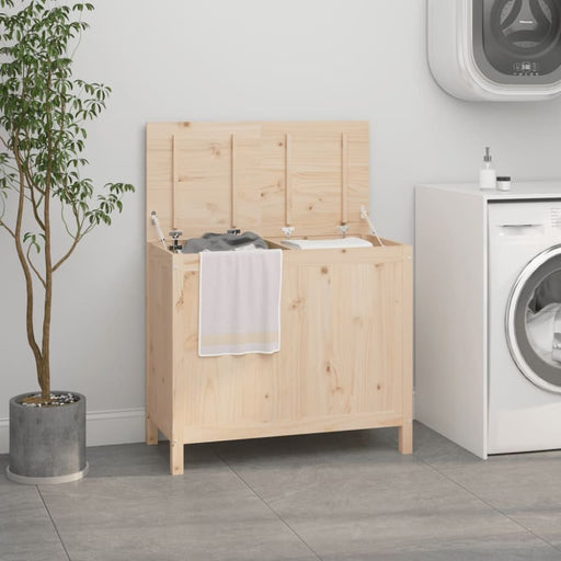 Laundry Box 88.5x44x76 Cm Solid Wood Pine Nxtpik