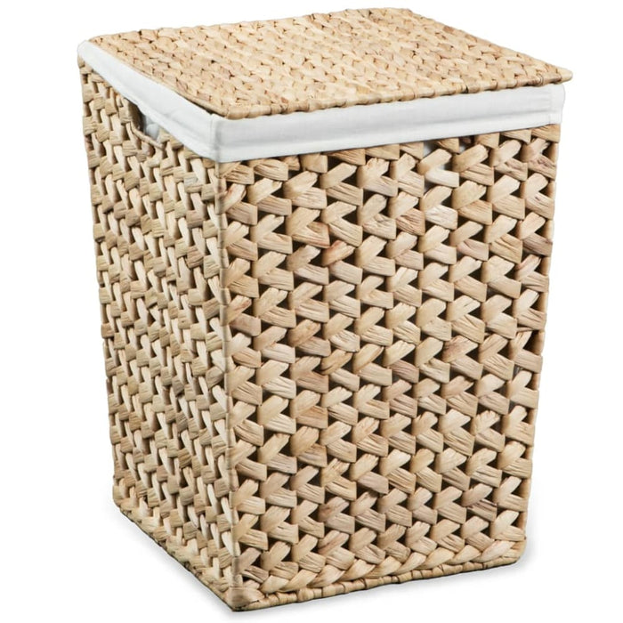Laundry Basket Set 2 Pieces Water Hyacinth Xapann