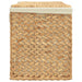 Laundry Basket with 3 Sections 75x42.5x52 Cm Water Hyacinth