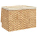 Laundry Basket with 3 Sections 75x42.5x52 Cm Water Hyacinth