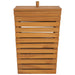 Laundry Basket 30x30x45 Cm Solid Teak Wood Xnkbia