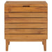 Laundry Basket 40x30x45 Cm Solid Teak Wood Xnkbip
