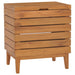 Laundry Basket 40x30x45 Cm Solid Teak Wood Xnkbip