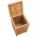 Laundry Basket 40x40x70 Cm Solid Teak Wood Xnkbil