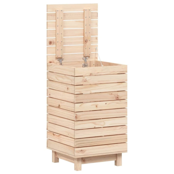 Laundry Basket 44x44x76 Cm Solid Wood Pine Ntxtxo