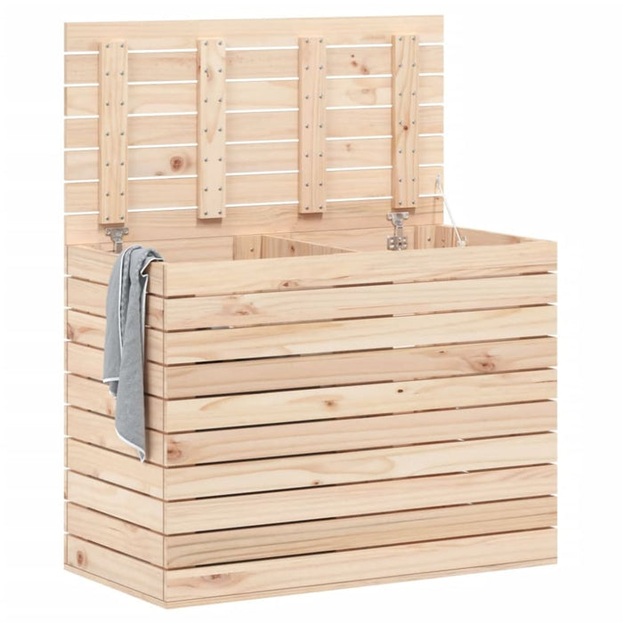 Laundry Basket 88.5x44x66 Cm Solid Wood Pine Ntxtok