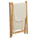 Laundry Basket Cream White 45x55x63.5 Cm Bamboo Tlnbtp
