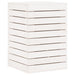 Laundry Basket White 44x44x66 Cm Solid Wood Pine Ntxton