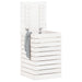 Laundry Basket White 44x44x66 Cm Solid Wood Pine Ntxton