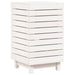 Laundry Basket White 44x44x76 Cm Solid Wood Pine Ntxtxx