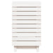 Laundry Basket White 44x44x76 Cm Solid Wood Pine Ntxtxx