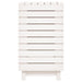 Laundry Basket White 44x44x76 Cm Solid Wood Pine Ntxtxx