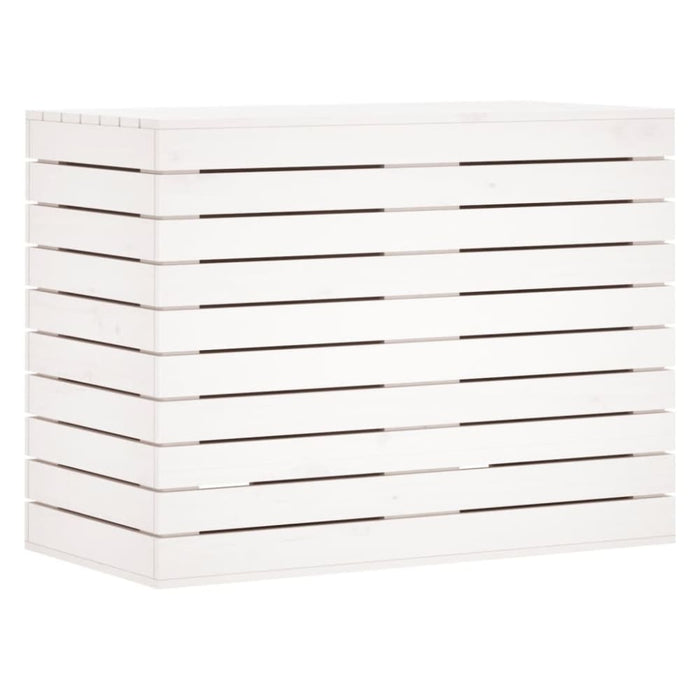 Laundry Basket White 88.5x44x66 Cm Solid Wood Pine Ntxtxb