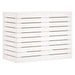Laundry Basket White 88.5x44x66 Cm Solid Wood Pine Ntxtxb