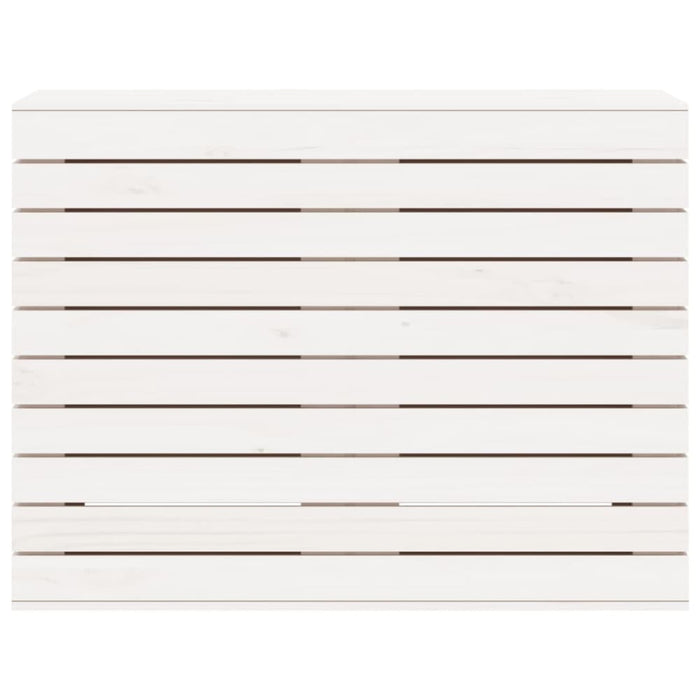 Laundry Basket White 88.5x44x66 Cm Solid Wood Pine Ntxtxb