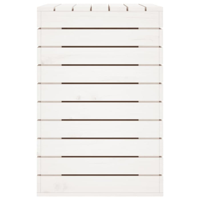Laundry Basket White 88.5x44x66 Cm Solid Wood Pine Ntxtxb