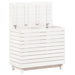 Laundry Basket White 88.5x44x76 Cm Solid Wood Pine Ntxtxa