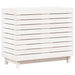 Laundry Basket White 88.5x44x76 Cm Solid Wood Pine Ntxtxa