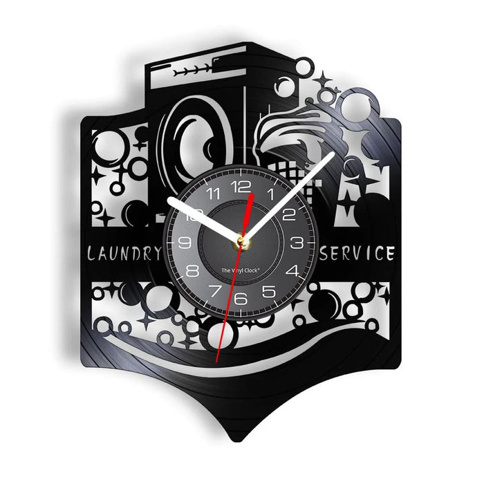 Laundry Room Logo Wall Clock