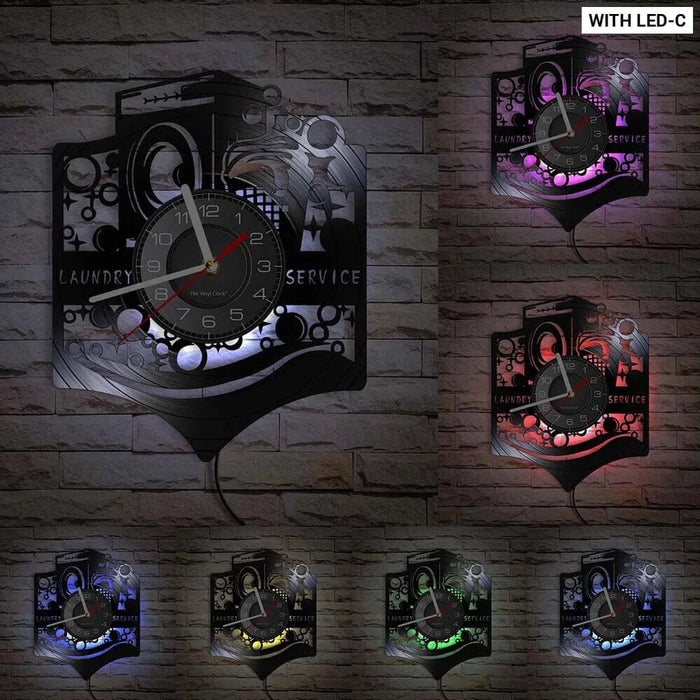 Laundry Room Logo Wall Clock