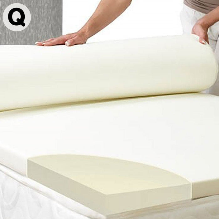 Laura Hill High Density Mattress Foam Topper 5cm - Queen