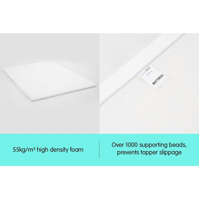 Laura Hill High Density Mattress Foam Topper 7cm- Single