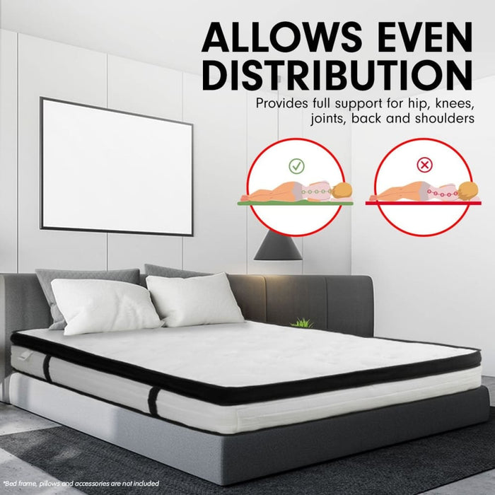 Laura Hill King Mattress with Euro Top Layer - 32cm