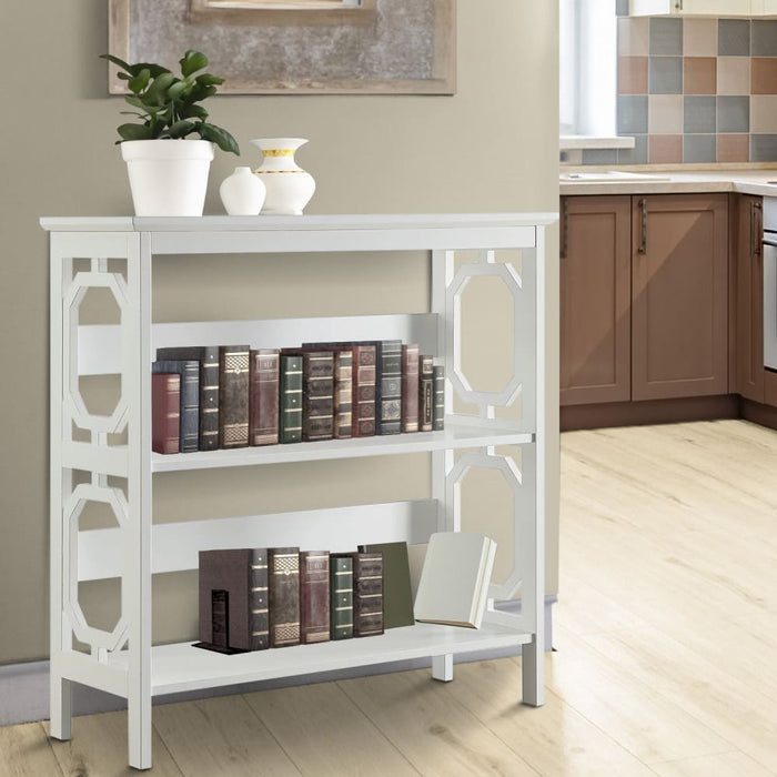Laurel 3-tier Bookcase - White