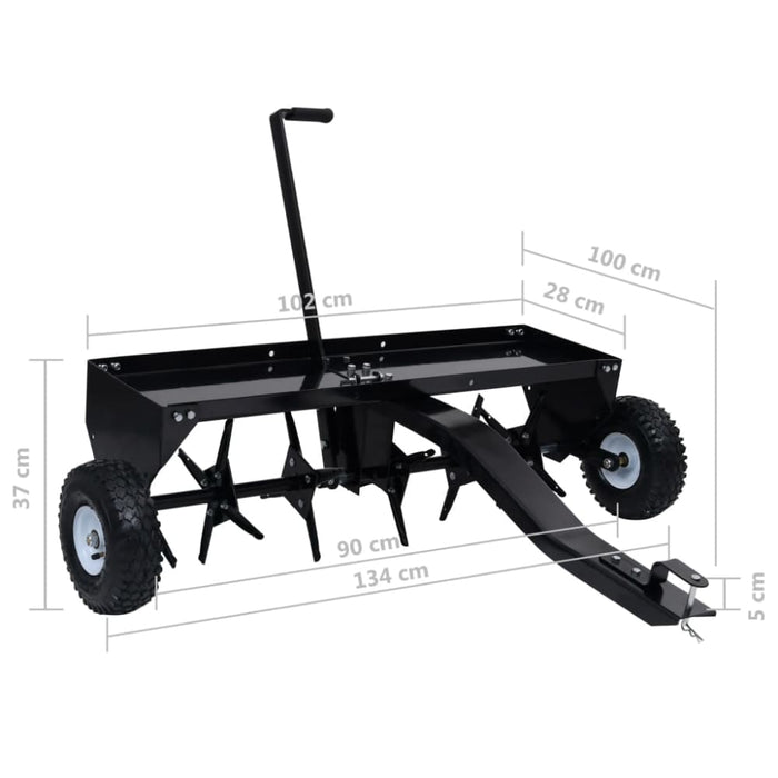 Lawn Aerator For Ride-on Mower 102 Cm Oainkx