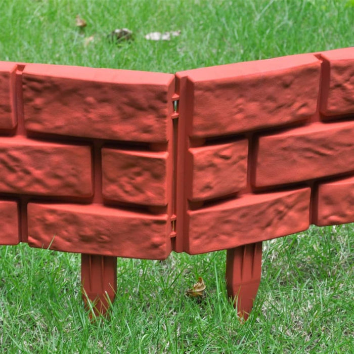Lawn Divider With Brick Design 11 Pcs Oaoxpi