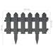 Lawn Edgings 25 Pcs Anthracite 10 m Pp Toalnt